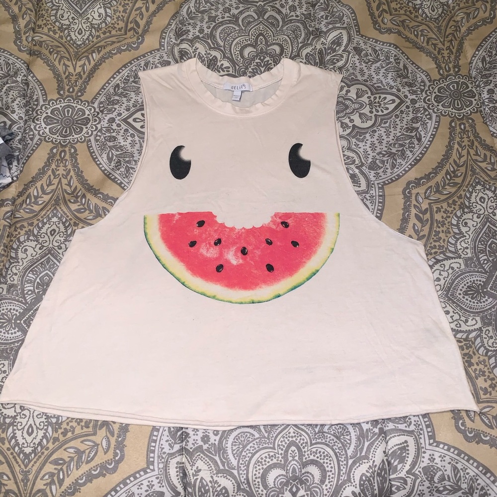 Watermelon Face Tank Top